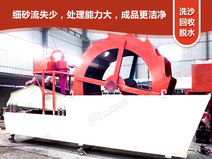輪式洗砂回收一體機(jī)洗沙，更干凈