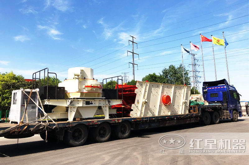 專車運(yùn)輸，提供全套大理石廢料制砂機(jī)設(shè)備