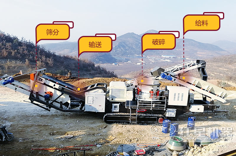 破碎石頭機(jī)移動(dòng)式，一機(jī)就是一條生產(chǎn)線(xiàn)